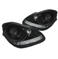 FAROS DELANTEROS PORSCHE CAYENNE 02-06 DAYLIGHT NEGRO HID XENON
