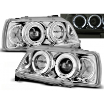 Faros Delanteros Angel Eyes Renault Clio 06.90-95 Cromados