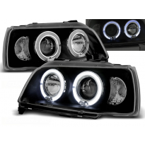 Faros Delanteros Angel Eyes Renault Clio 06.90-95 Fondo Negro