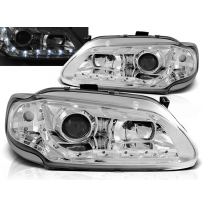 Faros Delanteros Luz Diurna Renault Megane/Scenic 96-02.99 Cromados