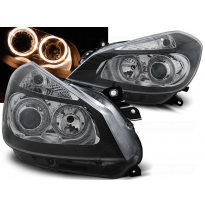 Faros Delanteros Angel Eyes Renault Clio 3 05-09 Negro Angel Eyes