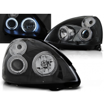 Faros Delanteros Angel Eyes Renault Clio Ii 06.01-09.05 Angel Eyes Ccfl Negro