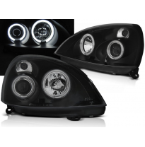 Faros Delanteros Angel Eyes Renault Clio Ii 06.01-09.05 Angel Eyes Ccfl Negro