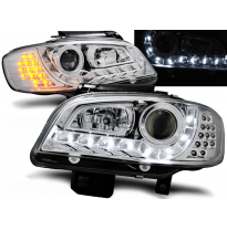 Faros Delanteros Luz Diurna Seat Ibiza/Cordoba 09.99-03.02 Cromados