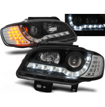 Faros Delanteros Luz Diurna Seat Ibiza/Cordoba 09.99-03.02 Fondo Negro