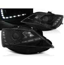 Faros Delanteros Luz Diurna Seat Seat Ibiza 6j 12- Tru Drl Ece-R87 Negro