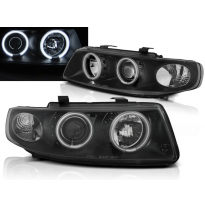Faros Angel Eyes Seat Leon / Toledo 04.99-08.04 Angel Eyes Ccfl Negro