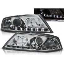 Faros Delanteros Luz Diurna Skoda Octavia 2 03.04-08 Cromados