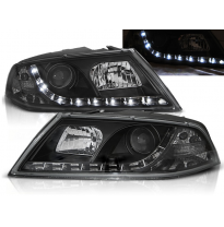 Faros Delanteros Luz Diurna Skoda Octavia 2 03.04- 08 Fondo Negro