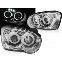 Faros Delanteros Angel Eyes Subaru Impreza Ii Gd 03-05 Cromados