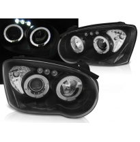 Faros Delanteros Angel Eyes Subaru Impreza Ii Gd 03-05 NEGROS