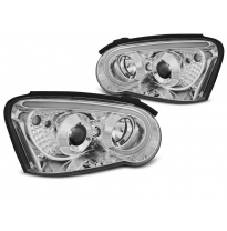 Faros Delanteros Luz Diurna Subaru Impreza Ii Gd 03-05 Tube Light Cromado