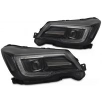 FAROS DELANTEROS TUBO LUZ LUZ DIURNA NEGRO para SUBARU FORESTER IV 13-18