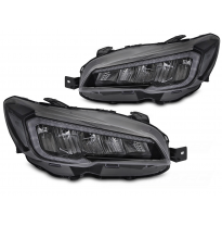 FAROS DELANTEROS LED NEGRO para SUBARU WRX 14-22
