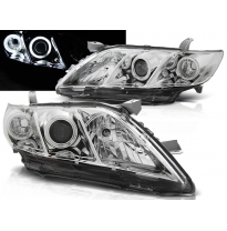 Faros Delanteros Angel Eyes Toyota Camry 6 Xv40 06-09 Cromados