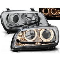 Faros Delanteros Angel Eyes Toyota Rav4 06.94-06.00 Cromados