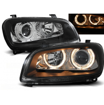 Faros Delanteros Angel Eyes Toyota Rav4 06.94-06.00 Fondo Negro