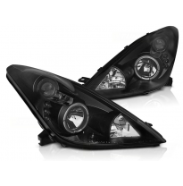 Faros Delanteros Toyota Celica T230 99-05 Angel Eyes Black
