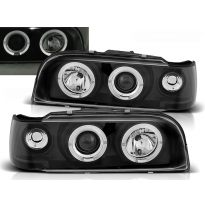 Faros Delanteros Angel Eyes Volvo 850 92-12.96 Fondo Negro
