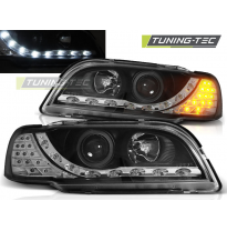 Faros Delanteros Luz Diurna Volvo S40/V40 02.96-04.00 Fondo Negro