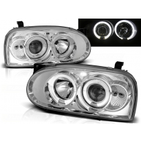 Faros Delanteros Angel Eyes Vw Golf 3 09.91-08.97 Cromados
