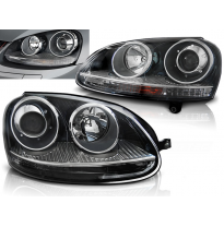 Faros Delanteros Vw Golf 5 10.03-09 Gti Negro