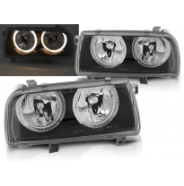 Faros Delanteros Angel Eyes Vw Vento 01.92-08.98 Fondo Negro
