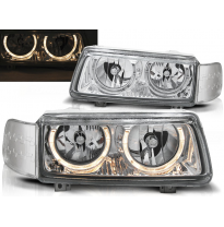 Faros Delanteros Angel Eyes Vw Passat B4 11.93-05.97 Cromados