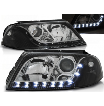 Faros Delanteros Luz Diurna Vw Passat 3bg B5 Fl 09.00-03.05 Fondo Negro