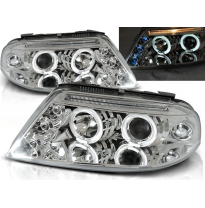 Faros Delanteros Angel Eyes Vw Passat 3bg 09.00-03.05 Cromados
