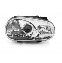 Vw Golf 4 09.97-09.03 Faros Delanteros Luz Diurna Cromados