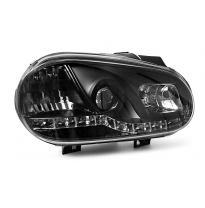 Vw Golf 4 09.97-09.03 Faros Delanteros Luz Diurna Fondo Negro
