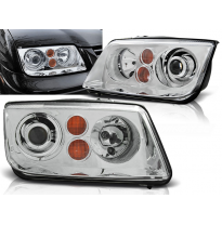 Faros Delanteros Vw Bora 09.98-07.05 Cromado