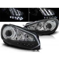 Faros Delanteros Luz Diurna Vw Golf 6 10.08- 12 Tru Drl Ece-R87 Negro