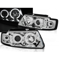 Faros Delanteros Angel Eyes Vw Passat B5 3b 11.96-08.00 Angel Eyes Ccfl Cromado