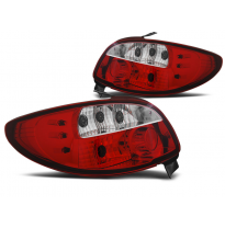 Pilotos Traseros Peugeot 206 10.98- Rojo White