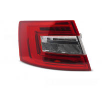 PILOTO TRASERO LED ROJA BLANCA LADO IZQUIERDO TYC PARA SKODA OCTAVIA III 16-20 LIFTBACK