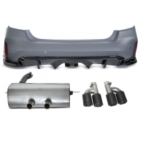 PARACHOQUES TRASERO G80 PERFORMANCE STYLE CON ESCAPE para BMW F30 11-18
