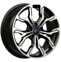 Llanta Wsp Italy Alfa  R8x18 Wd002 New York Et33 5x110 65.1 Glossyblac Pol &amp;M