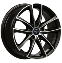 Llanta Wsp Italy HYUNDAI    R7x17 WD001 PRASLIN ET50 5x114.3 67.1 Glossy Black Polis &amp; m