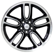 Llanta Wsp Italy MINI  R8X19 W1654 AMSTEL ET47 5X112 66,5 Glossy Black POL6  +    m