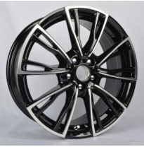 Llanta Wsp Italy Peugeot    R7x17 Wd006 Lugano Et37 5x108 65.1 Glossy Black Polished &amp; M