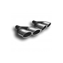 Cola Escape Doble Ovalada 95x65x200 Exclusief Demper Rvs Ulter Sport