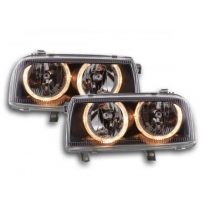 Faros Angel Eyes Vw Vento Typ 1hxo,1h Bj. 92-98 Negro