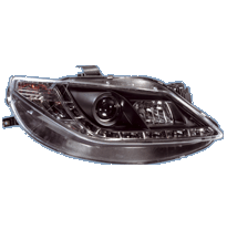 Faros Delanteros + Drl Se Ibiza 6j 3/5drs 6/08- Black