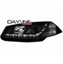 Faros Delanteros Luz Diurna Renault Megane 03-06_ Negros