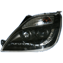 Faros Luz Diurna Fo Fiesta Vi 4/02-8/08 Black + Motor