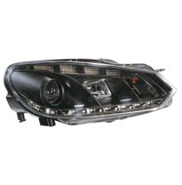 Faros Luz Diurna Volkswagen Golf Vi 10/08- Black  + Motor