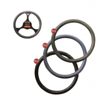 Funda Cubrevolantes Negro Piel