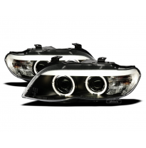 Juego De Faros Con 2 Ojos De Angel Bmw E53 / X5  2003-2006